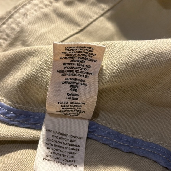 Free People Tan Military Style Distressed Jacket Size M - Picture 14 of 14